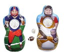 【中古】Kovot インフレータブルスポーツターゲットセット - 高さ5フィートまで膨らみます! - ソフトミニトスボール両面(フットボール/野球)