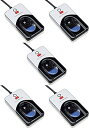 【中古】Digital Persona 88003-001U.are.u 4500 リーダー 70インチ ケーブル Pack 5
