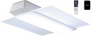 【中古】パナソニック Bluetoothスピーカー搭載 LEDシーリングライト AIR PANEL LED スマホで音操作可能 調光・調色 リモコン付 8畳 パネル型 HH-CF0806A
