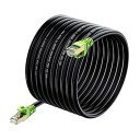 【中古】Outdoor Cat 7 イーサネットケーブル 26AWG 高耐久 Cat7 ネットワークコード パッチケーブル RJ45 伝送速度 10Gbps伝送...