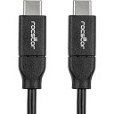 【中古】Rocstor Y10C499-W1 USBケーブル 2m 6.6フィート ケーブル 最大240W Pd - M/m - 小売ボックス(2)