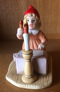 【中古】磁器人形 フィギュア 瀬戸ノベルティ 蝋燭と少女