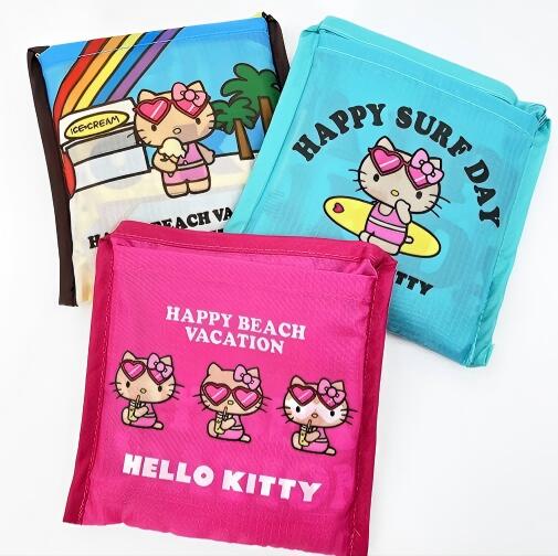 ハローキティ エコバッグ キティ サンリオ 買い物バッグ 日焼けキティ キティちゃん　HELLO KITTY