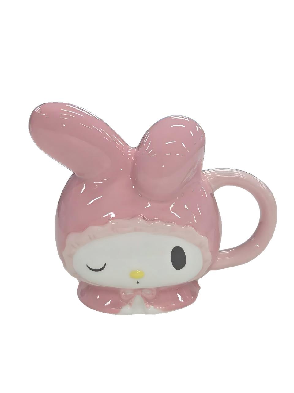 Rakuten - サンリオ マイメロディ 立体フェイス マグカップ ホワイトエンジェル コップ マイメロ グッズ 雑貨 食器 ピンク