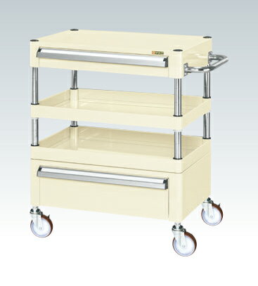 サカエCSパールワゴン（中量タイプ・引出し付）CSP-6072ACNUI【お届け先が法人様か個人事業主様のみご注文可能】【キャンセル不可】※一部地域「送料別」