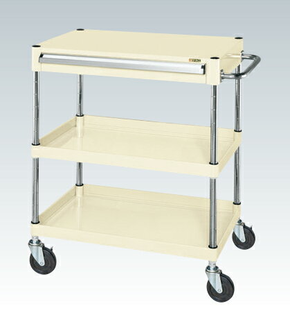 サカエCSパールワゴン（中量タイプ・引出し付）CSP-7582AI【お届け先が法人様か個人事業主様のみご注文可能】【キャンセル不可】※一部地域「送料別」