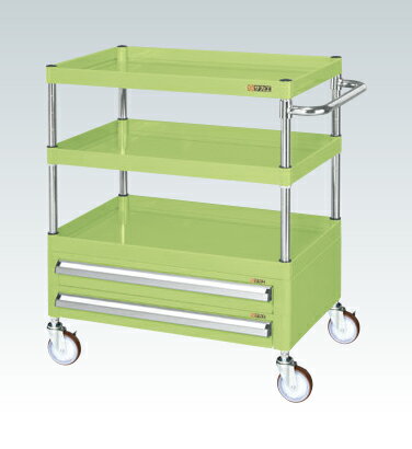 サカエCSパールワゴン（中量タイプ・引出し付）CSP-7583A2NU【お届け先が法人様か個人事業主様のみご注..