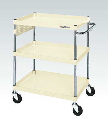 サカエCSパールワゴン（中量タイプ・パンチングパネル付）CSP-7583PI【お届け先が法人様か個人事業主様のみご注文可能】【キャンセル不可】※一部地域「送料別」