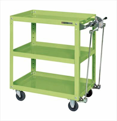 サカエスーパーワゴン（ハンドブレーキ付）EKR-200HB【お届け先が法人様か個人事業主様のみご注文可能..