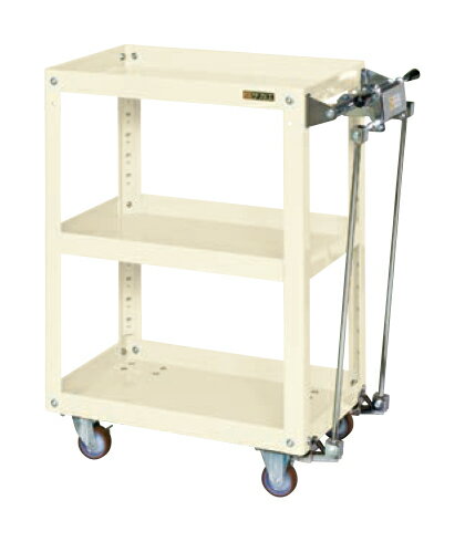 サカエスーパーワゴン（ハンドブレーキ付）ESR-600HBNUI【お届け先が法人様か個人事業主様のみご注文可..