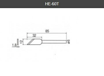 【太洋電機産業】 goot グット HE-60用 替こて先品番:HE-60T 1