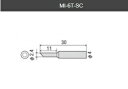 【太洋電機産業】 goot グット 替こて先 SC型品番:MI-6T-SC