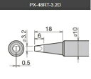 替こて先 PX-48RT-3.2DPX-480用 【太洋電機産業】 goot グット