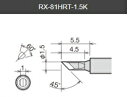 【太洋電機産業】 goot グット 替こて先 0.5D型品番:RX-81HRT-0.5D