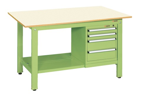 サカエ軽量作業台KKタイプ　スモールキャビネット付KK-59PSL4IG【お届け先が法人様か個人事業主様のみご注文可能】【キャンセル不可】※一部地域「送料別」