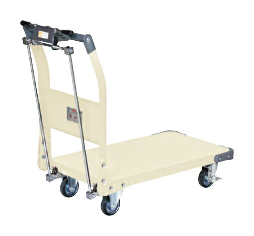 サカエ特製四輪車（300KGタイプ・ハンドブレーキ付）TAN-22HBI【お届け先が法人様か個人事業主様のみご..