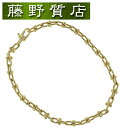 (美品)ティファニー TIFFANY ハードウェア マイクロ リンク チェーン ブレスレット K18 YG イエローゴールド 60416923 8505