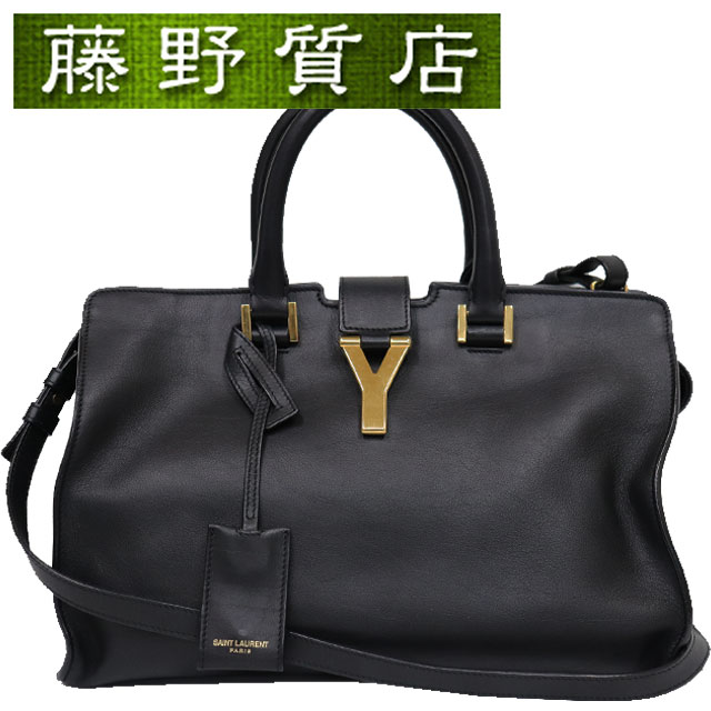 サンローラン バッグ サンローラン SAINT LAURENT YSL ベイビー カバス パリ バッグ ショルダー レザー 黒 キーリング 2way 斜め掛け 8244