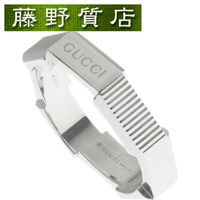 (新品仕上げ済)グッチ GUCCI リンク トゥ ラブ リング #16 約15号 K18 WG ホワイトゴールド 指輪 8724