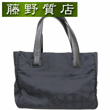 【送料無料】シャネル CHANEL ニュー トラベルライン トート PM ブラック ナイロン 黒 8124