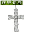 (新品仕上げ済)ブルガリ BVLGARI セルペンティ クロス ダイヤ ネックレス K18 WG × ダイヤ 354038 証明書 8651