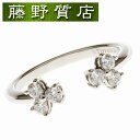 【新品仕上げ済】ティファニー TIFFANY アリア オープン ダイヤ リング 指輪 PT950 × ダイヤ 6石 約0.23ct 9号 8939