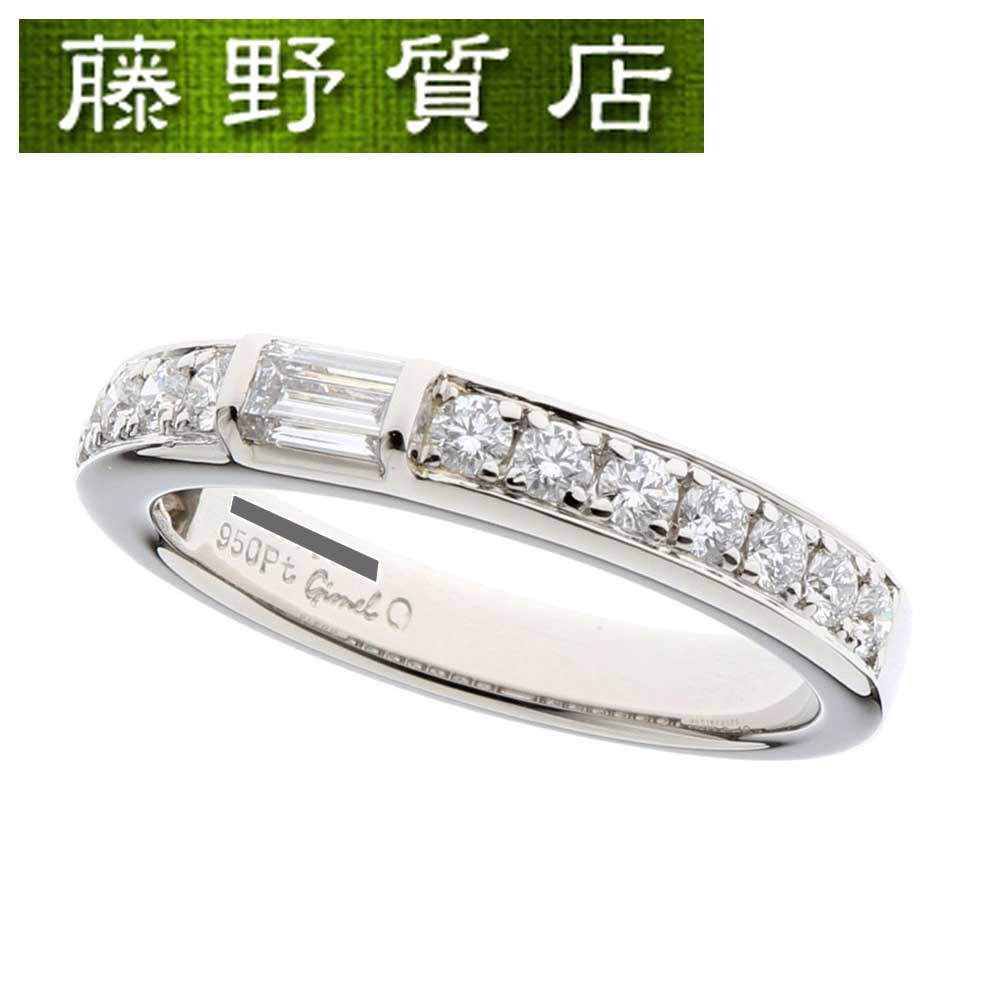 【新品仕上げ済】ギメル Gimel ダイヤ リング ハーフダイヤ 指輪 Pt950 × ダイヤ 15石 約12号 8851のサムネイル