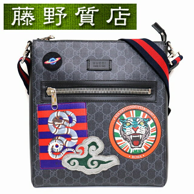 グッチ GUCCI ショルダーバッグ クーリエ メッセンジャーバッグ 斜め掛け 474137-467891 虎 蛇 GGスプリーム 8097