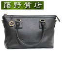 (美品)グッチ GUCCI 2way トート バッグ インターロッキングG 斜め掛け 黒 レザー ゴールド金具 449659 8035