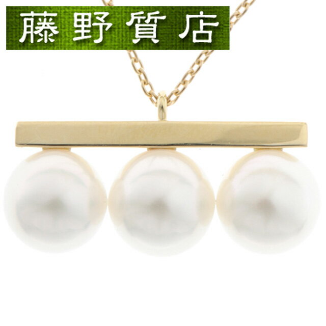 (新品仕上げ済）タサキ TASAKI 田崎 バランス ネオ パール ネックレス ペンダント K18 YG イエロー ゴールド パール あこや真珠 P-16850-18KYG タサキ ネックレス バランスネオペンダント レディース ブランド 中古ジュエリー アクセサリー パールネックレス 8505のサムネイル
