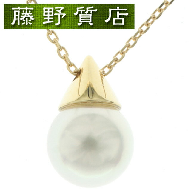 (新品仕上げ済）タサキ TASAKI 田崎 パール ネックレス K18 YG × パール 約7mm P-15330-18KYG ペンダント 8864のサムネイル