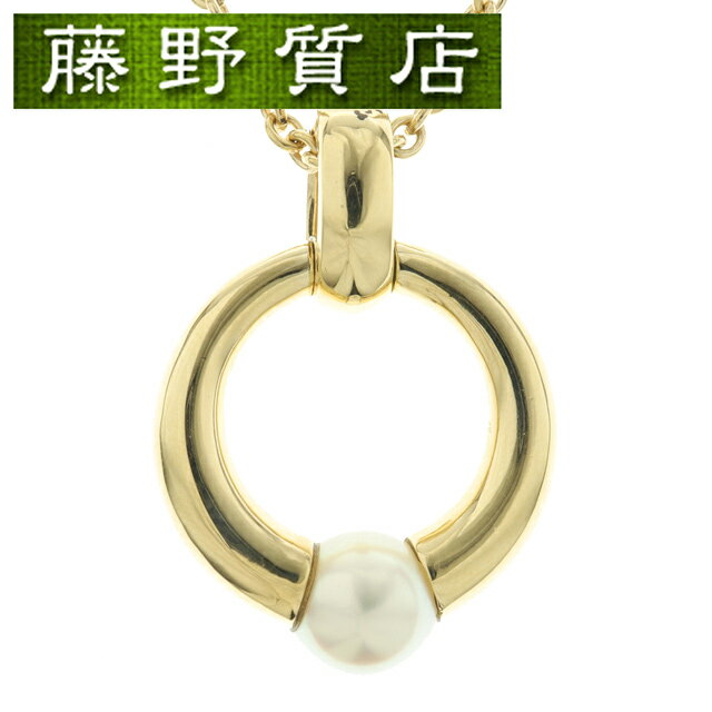 (美品)カルティエ CARTIER ペルラ ネックレス K18 YG イエローゴールド × パール ペンダント 8730