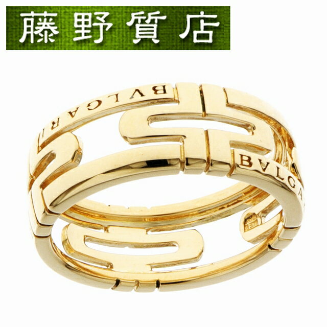 【送料無料】【新品仕上げ済】ブルガリ BVLGARI パレンテシ リング 指輪 #57 約16号 K18 YG イエローゴールド 保証書 341910 AN853951 9067