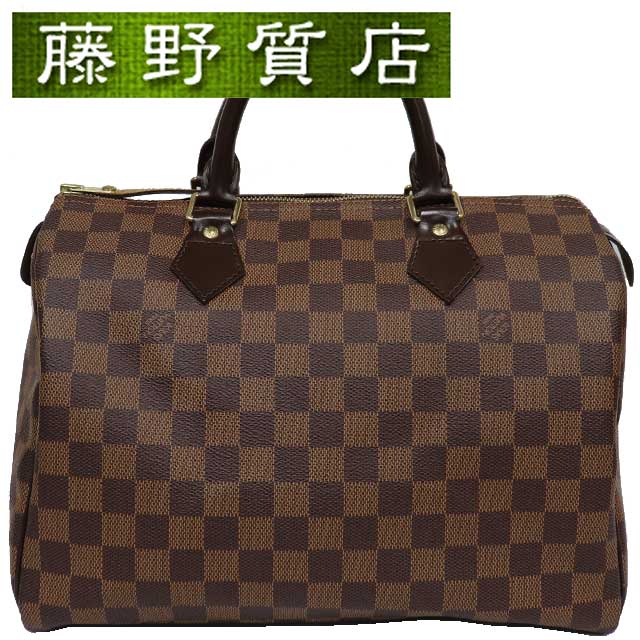 ルイヴィトン バッグ ダミエ（レディース） ルイヴィトン LOUIS VUITTON スピーディ 30 ハンドバッグ ダミエ ブラウン ゴールド金具 N41364 8210