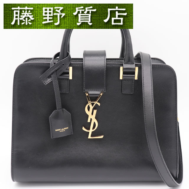 サンローラン SAINT LAURENT YSL ベイビー カバス 2way ショルダーバッグ レザー ブラック ゴールド金具 斜め掛け 568853 ブランドバッグ ショルダーバック レディース ハンドバッグ 8253(4)