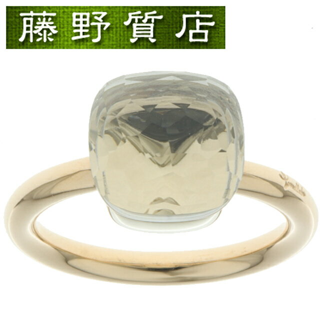 （新品仕上げ済）ポメラート Pomellato ヌード クラシック リング 指輪 K18 PG × WG × ホワイトトパーズ ＃54 PAA1100 証明書 9057のサムネイル