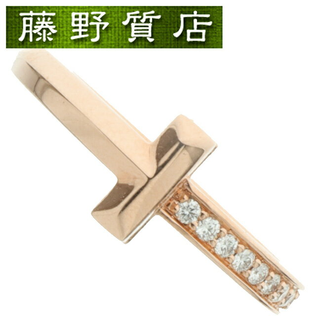 (美品) ティファニー TIFFANY Tワン ダイヤ リング 約14号弱 K18 PG × ダイヤモンド 指輪 67795342 8802のサムネイル