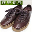 ルイヴィトン LOUIS VUITTON メンズ レザー シューズ 靴 ローカット スニーカー ＃7(1/2) 日本サイズ 26センチ MENS ブラウン 茶色 8295