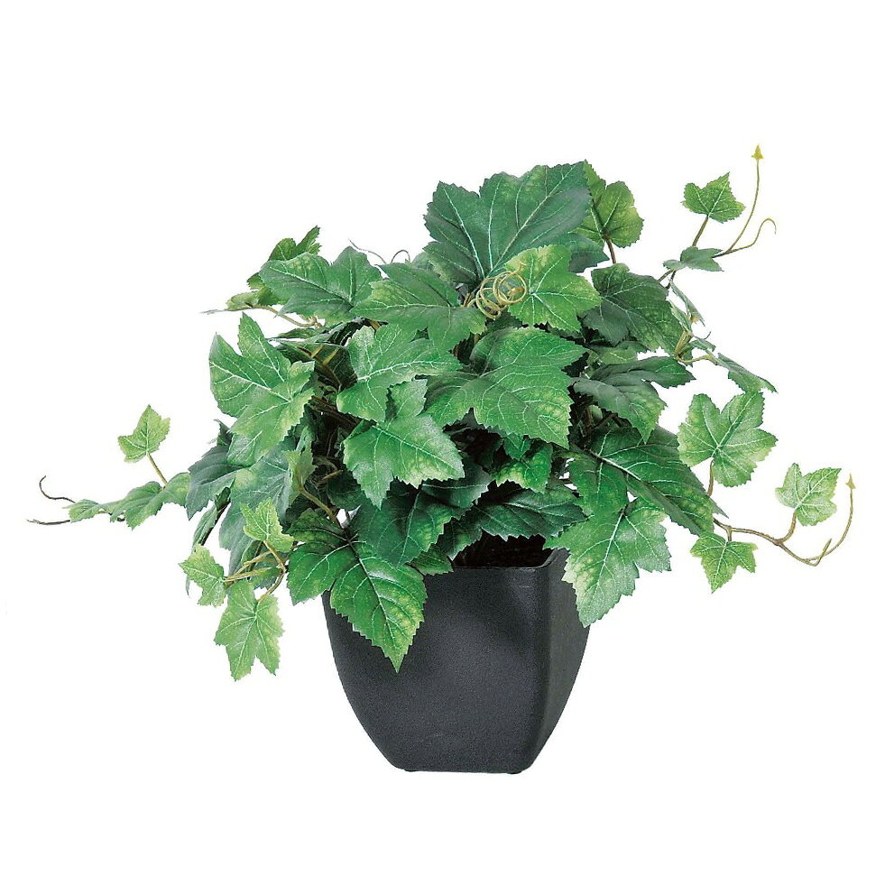 Rakuten - 人工観葉植物 造花 フェイクグリーン グレープリーフブッシュ（ポット付） A-50877 1個