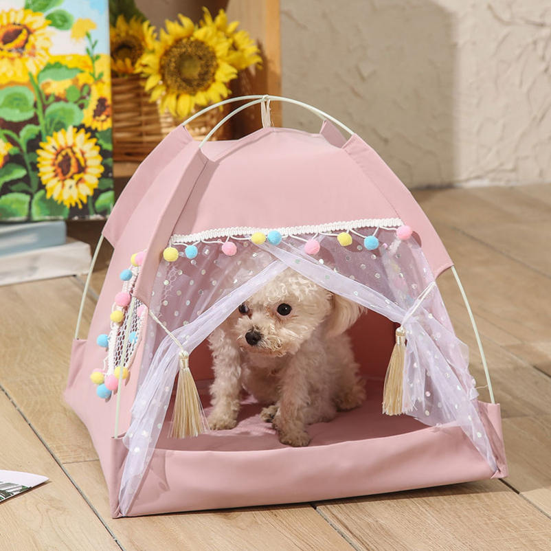 500円OFFクーポン 犬小屋 ペットベッド 寝床 ペットソファ 猫ベッド ペット ペットハウス ドーム型 洗える 大きい 室内 屋外 小型犬 中型犬 夏用テント 小動物 深い 安全 可愛い 御洒落 四季で使える 組み立て 軽量 雨避け メッシュ アウトドア DJIJH