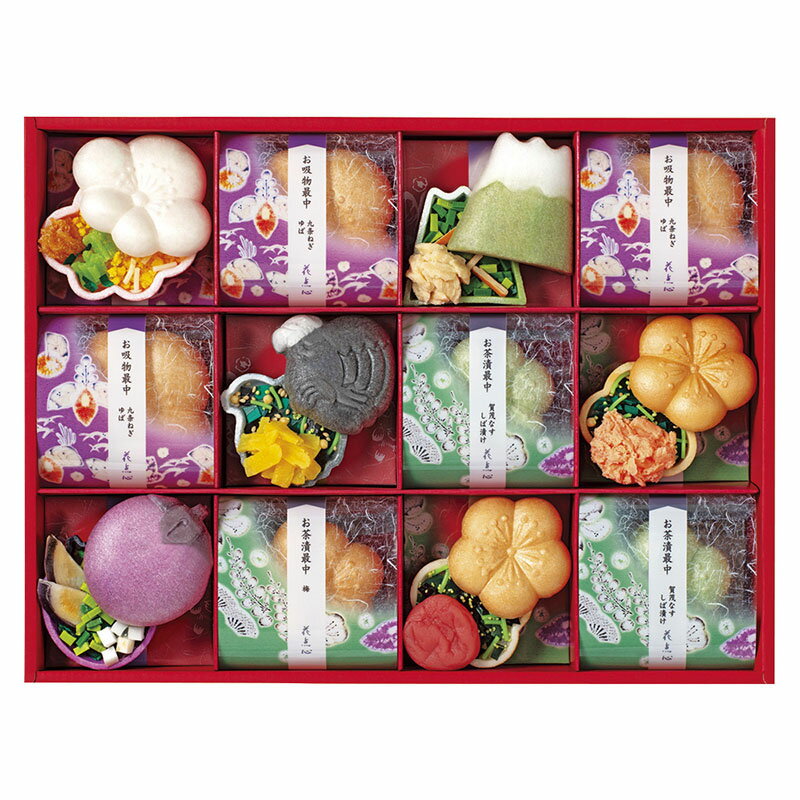 辻が花　京のお茶漬とお吸物迎春最中詰合せ
