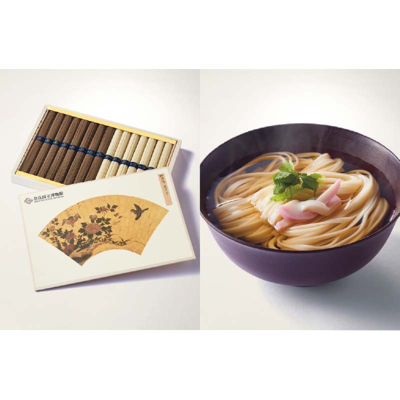 奈良国立博物館限定ギフト マル勝高田商店 手延べ蕎麦・饂飩詰合せ
