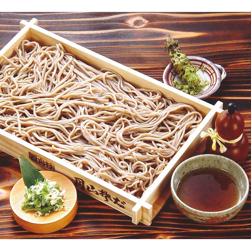月山 生麺板そばセット