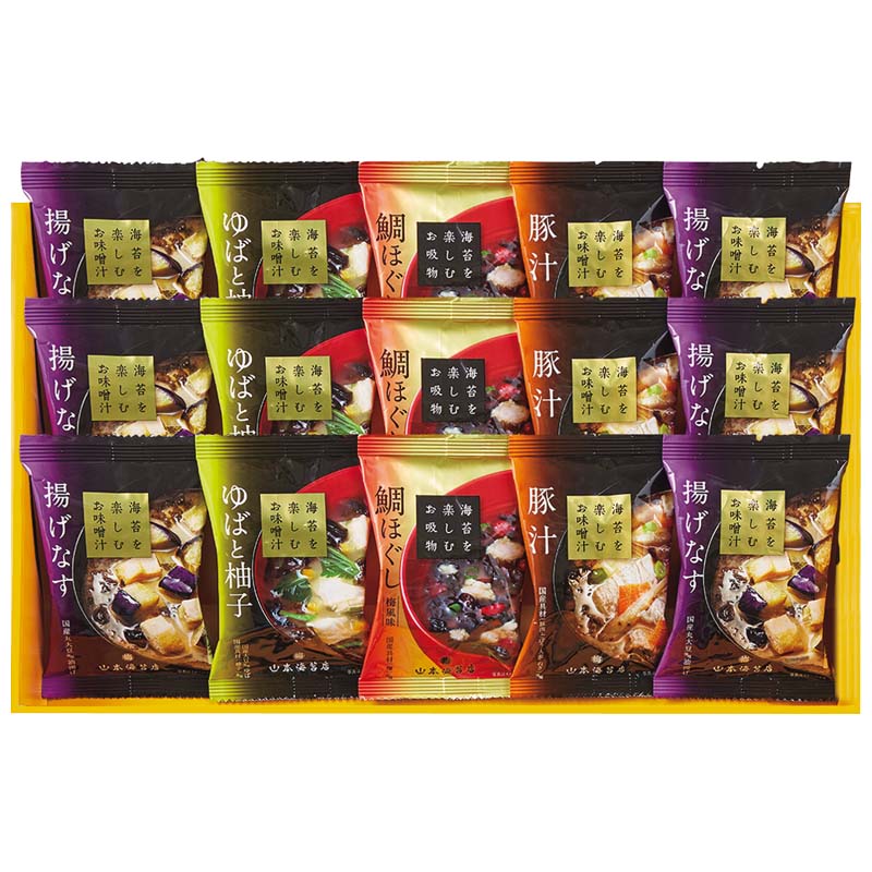 山本海苔店　海苔を楽しむお味噌汁・お吸物