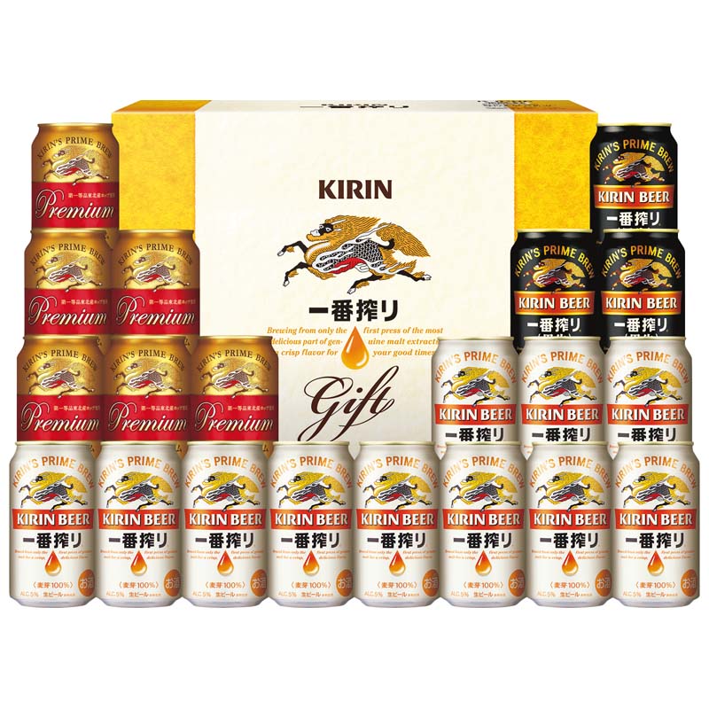 キリン　一番搾り3種飲みくらべプレミアム・黒ビール入り（KIPF5＃）