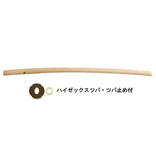 長さ 101.5cm 剣道・居合様々な用途に使われる白樫の木刀です。柔らかく粘りがあるのが白樫の特徴です。鍔・鍔止付長さ 101.5cm 剣道・居合様々な用途に使われる白樫の木刀です。柔らかく粘りがあるのが白樫の特徴です。鍔・鍔止付