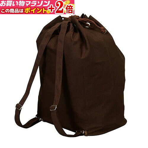 防具袋 リュック式茶帆布防具袋 少年用 剣道防具袋 剣道具 H-34 剣道★ポイント+2倍!!