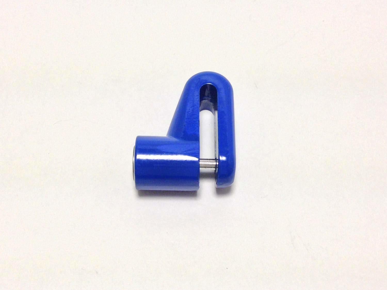 nakira 3点セット! 汎用 ディスクロック コイルワイヤー ロックホルダー 収納ホルダー付き (青)