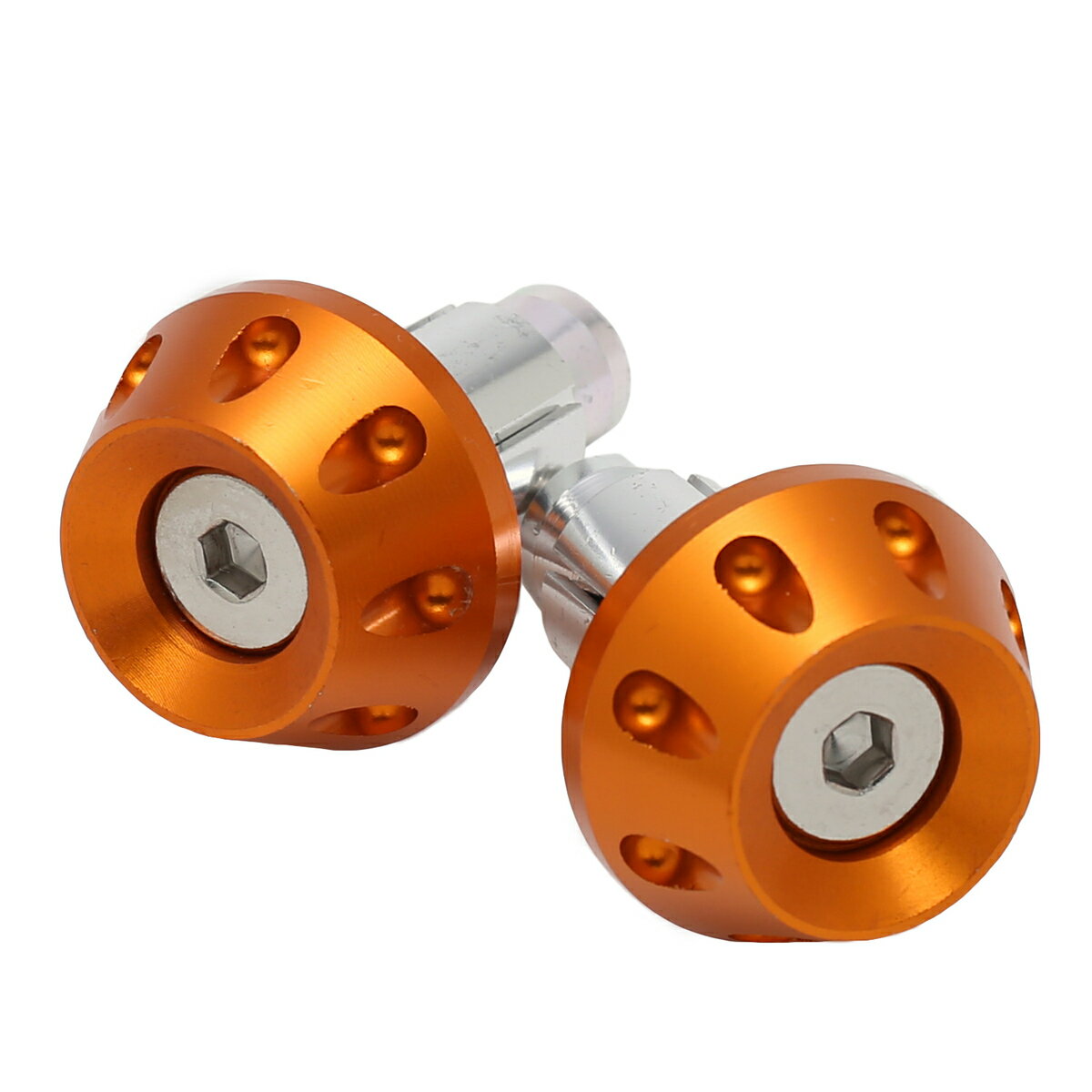 nakira バイク グリップ バーエンド アルミ 22.2mm ハンドル用 ライブディオ リモコンジョグ トゥデイ アルミハンドル対応タイプ