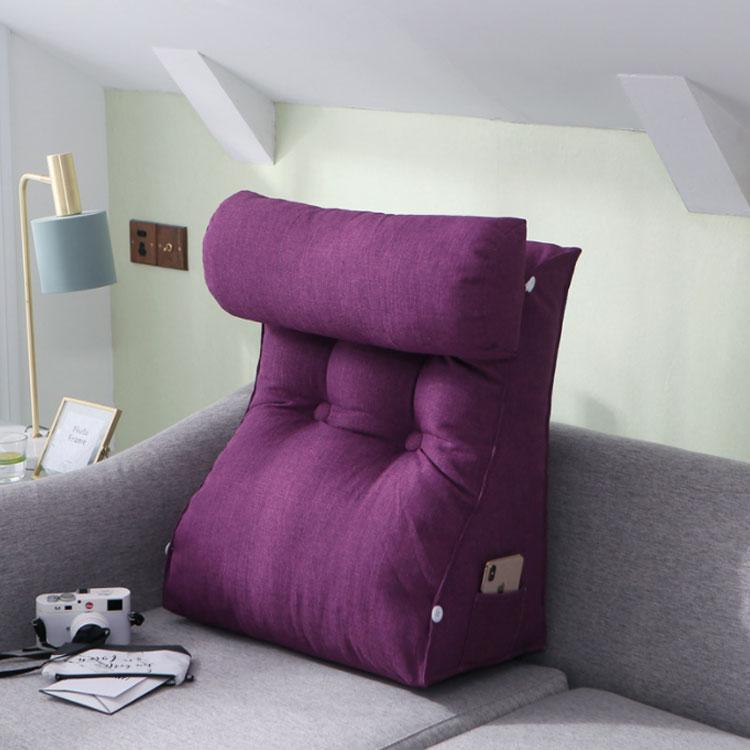 背もたれ クッション 枕 リビングクッション 三角 背もたれ お昼寝 読書 座布団 ベッド 座椅子ソファー 足枕ソファークッション 読書 腰枕 足枕 SHOP DAN [2]